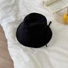 Visor Cap Bow Bucket Hat Solid Color Summer Sun Hat Fashion Sunscreen Fisherman Hat  Travel