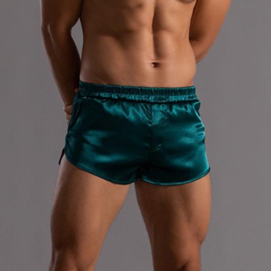 Мужские шорты с эластичной талией и средней посадкой, однотонные, свободного кроя, повседневные, для домашнего стиля, универсальные, для дома