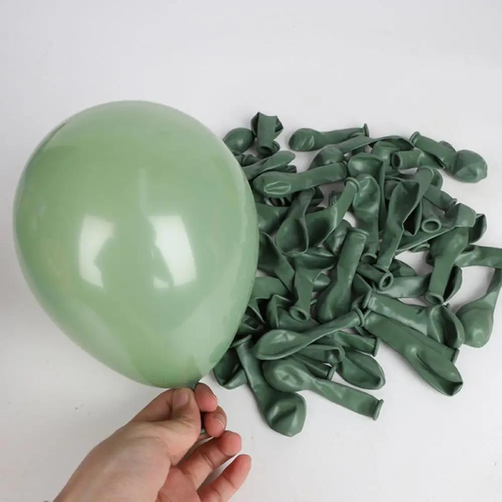 Avocado Green Balloons Arch Birthday Decorations Sand White Sage Green Forest Theme Balloon Garland for Baby Shower Party