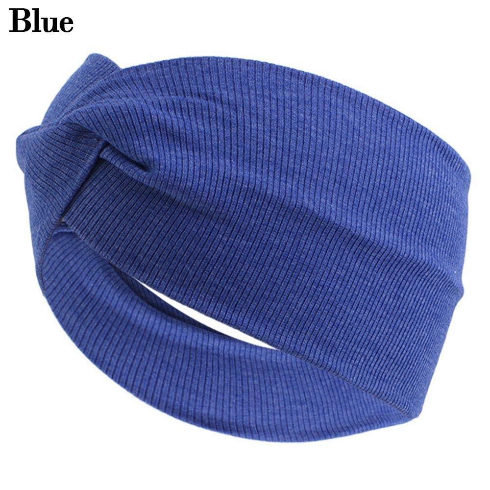Elastic New Fold Yoga Hairband Turban Running Headwrap Wide Sports Headband Stretch Hair Band
