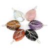 Tree Of Life Water Drop Pendant Necklace Wire Wrapped Natural Stone Crystal Amethyst Reiki Healing Energy Gems Love Jewelry Gift
