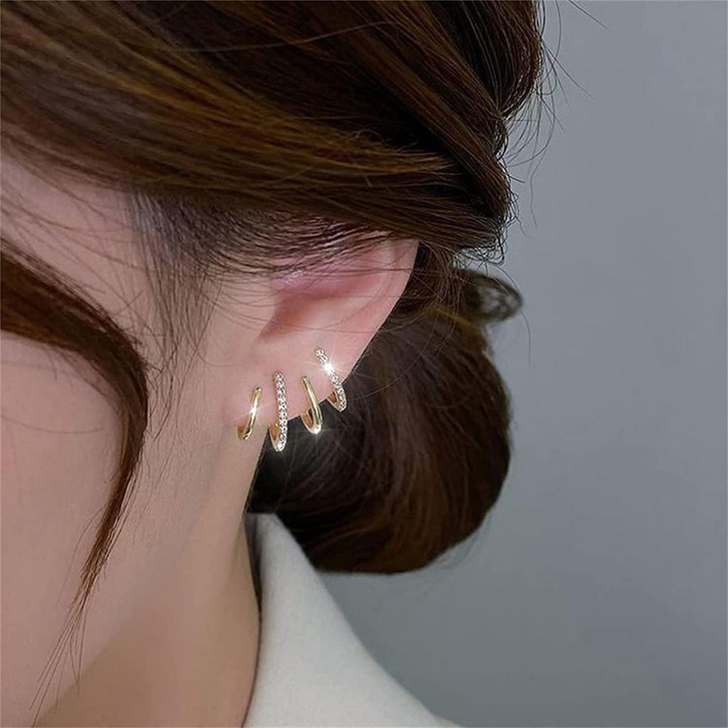 Zircon Irregular Earrings