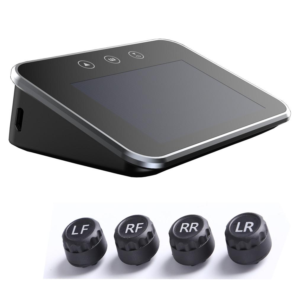 Солнечная умная автомобильная цифровая система контроля давления в шинах Tpms, предупреждение о безопасности шин, оповещение о высокой температуре, внешние датчики Md55