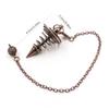 Metal Spiritual Pendulum for Divination Threaded Dowsing Pendulum Healing Pendulum Chain