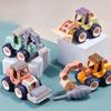 Creative Plastic DIY Truck Toy Miniature Truck Loading Unloading Assembly Engineering Car Set Kids Educational Toy for Boy Gifts