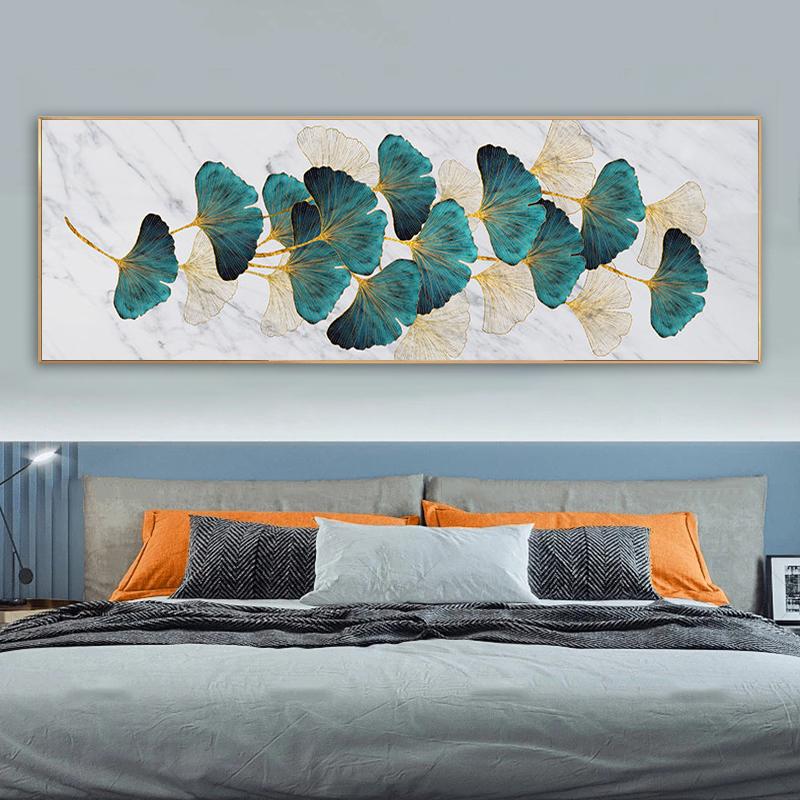 Картина с листьями гинкго, печать на холсте, плакаты на скандинавскую тему, настенные художественные фотографии для гостиной, современное абстрактное украшение для дома без рамки