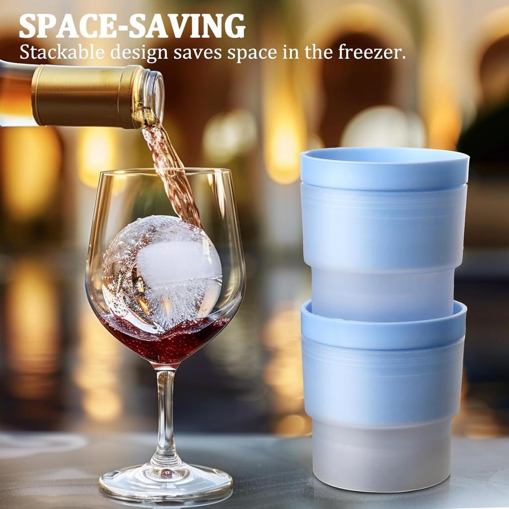 1-30PCS Large Ice Ball Mold Silicone Whiskey Ice Maker for Cocktails Durable Round Ice Cube Tray Home Bar Accessories Ice Mold