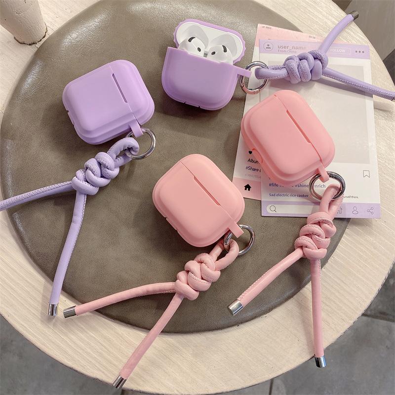 ins simple solid color for AirPods 1 generation protective case second generation 1 generation pro1 apple bluetooth headset silicone case