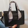 Foreign Style Silk Scarf Handbag Women's 2025 New High-end Temperament Commuter Bag Large Capacity Shoulder Messenger Bag Tide