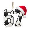 67 Спортивные украшения Новинка Шесть Семь Украшение на елку со спортивной тематикой 2D акриловый сленг Подвесное украшение для любителей спорта Подростки