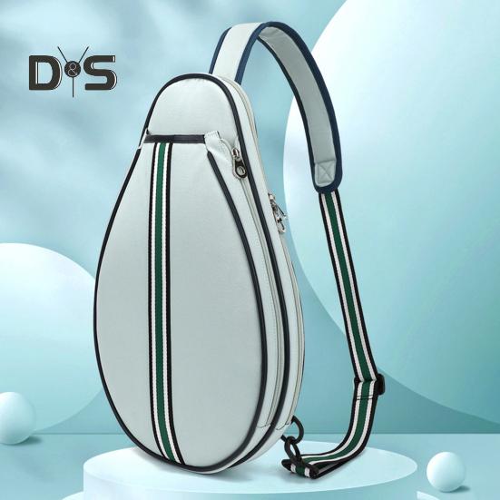 Теннисная сумка Большая вместимость Теннисный рюкзак с лямкой через плечо Водонепроницаемая сумка для ракеток через плечо для тенниса, бадминтона, пиклбола