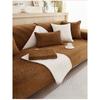 Cream Style Short Plush Sofa Cushion Solid Color Non-Slip Leather Sofa Cover Modern Simple Sofa Cloth Autumn and Winter