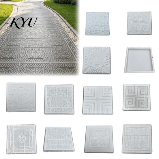 Garden Bed Stepping Stone Tool Reusable Concrete Path Mold, DIY Pavement Cement Mould, Outdoor Decor Crafting Patio Walkway Making Mold for