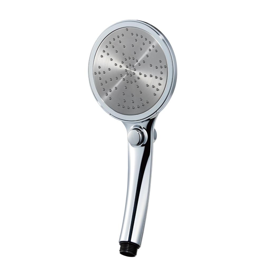 SANEI Large Metallic Shower Head Hand Stop Plated Large Shower Board Plenty of Water Saving Rate Made In Japan 40% PS3503-81XA-CHA20-EC