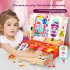 Magnetic Wooden Dress-Up Puzzle Drawing Board for Kids
