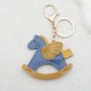 Women's Bag Charm Decoration Bag Pendant Cartoon Rocking Wooden Horse Women's Leather  Bag Charm Key Chain Cute Bag Accessories Gifts
