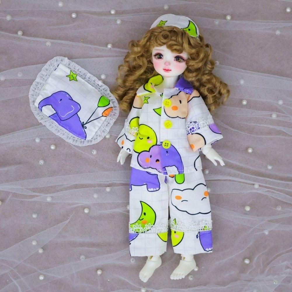 Striped Doll Sleep Clothes Casual Wear BJD Doll Clothes 30cm Doll Pajamas Gift for Girls