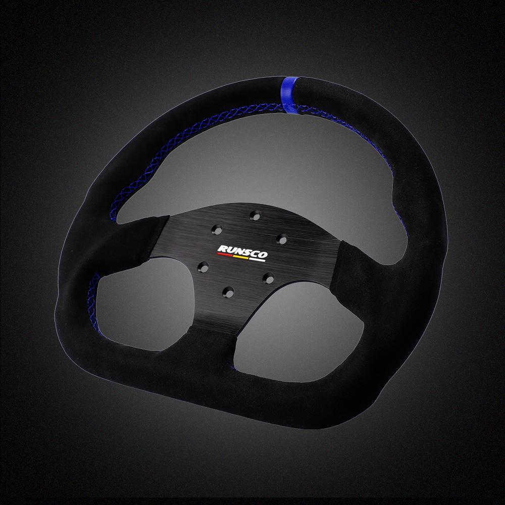 330mm GT Steering Wheel Suede Competitive Karting Drift Racing PC Simulation Game Wheel Rim