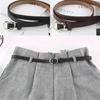 Luxury Design Non-Porous Buckle Waistband Love Heart Thin Waist Strap Chic Trouser Dress Belts
