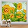 Sunflower Flower Tapestry Wall Chart Hippie Boho Tapestry Colorful Psychedelic Home Living Room Bedroom Decoration