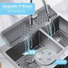 Adjustable Faucet Splash Guard Mat Silicone Drying Mat New Sink Draining Pad