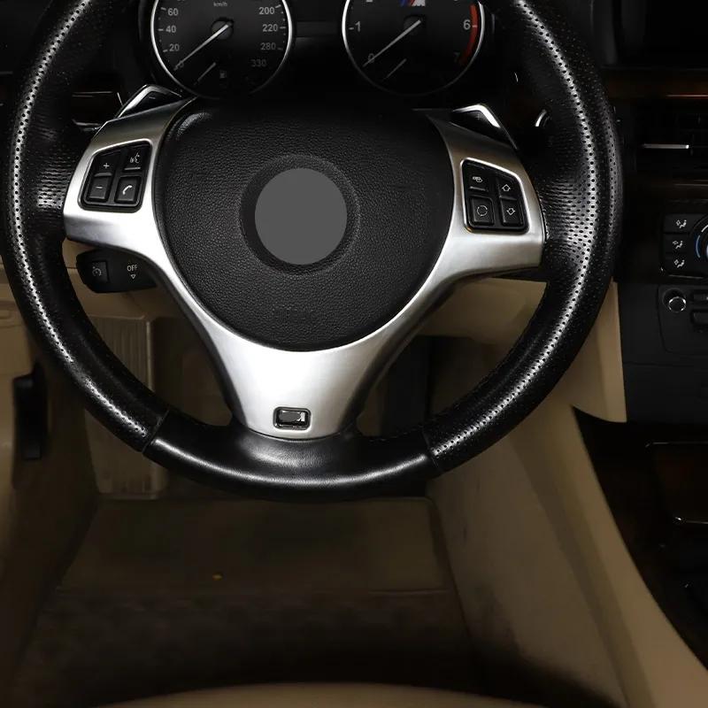 Наклейка на рамку рулевого колеса автомобиля ABS, подходит для BMW 3 серии E90 E92 2005-2012, салон автомобиля