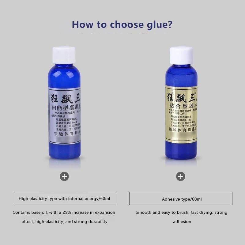 Клей для ракеток для пинг-понга 60 мл с кисточкой Профессиональные накладки Ракетка для настольного тенниса Жидкий клей для пинг-понга Аксессуары