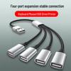 4-портовый USB 2.0 автомобильный разветвитель: Зарядка, Передача данных и Музыка для ноутбука и USB-накопителя