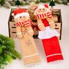 Christmas Door Handle Decoration Cute Cartoon Microwave Refrigerator Handle Cover Keep Warm Protective Cover Home Accessories