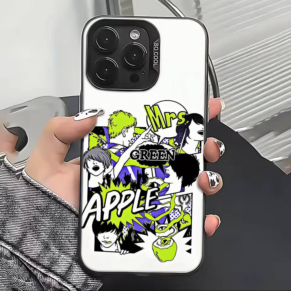 М-Миссис. ЗЕЛЕНЫЙ ЯБЛОКО MGA Чехол для телефона Для iPhone 17,16,15,14,13,12,11 Plus,Pro Max,XS,Цветной Серебристый Чехол для телефона Funda Cover
