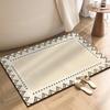 Роскошный коврик для ванной комнаты из диатомита, впитывающий коврик для ног, нескользящий, быстросохнущий, коврик для туалета, коврик для двери, моющийся