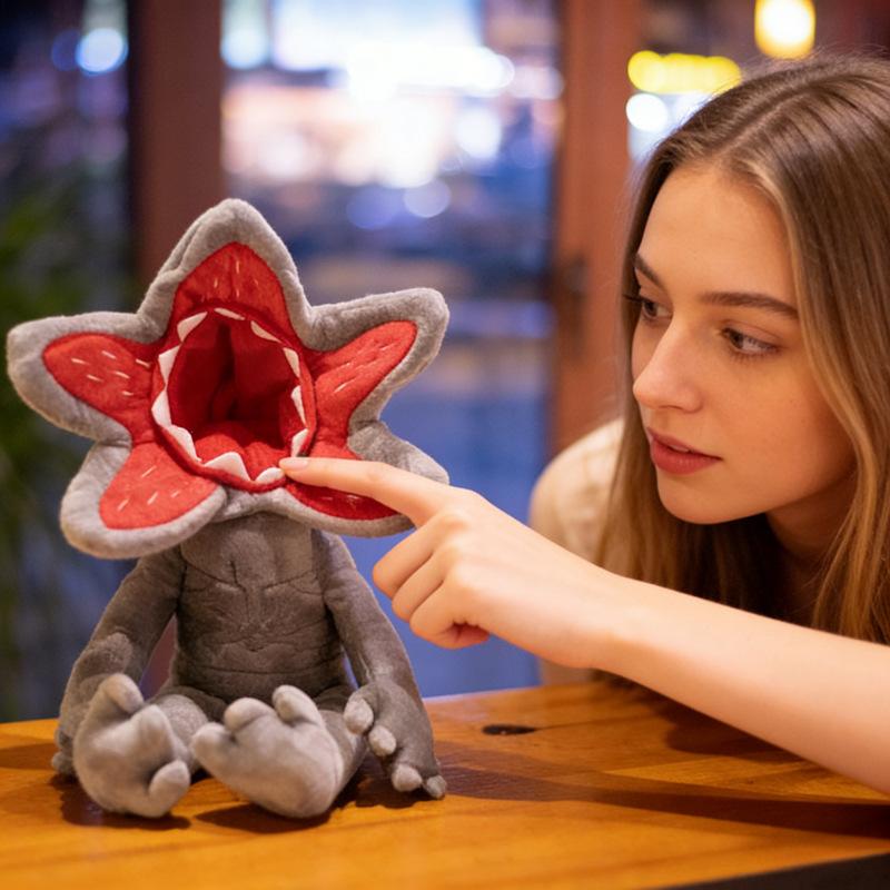 Stranger Things Demogorgon Plush Toy Monster Doll Soft Stuffed Animal Collectible Horror Movie Merch 24cm/9.4in