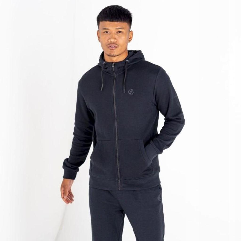 Y8097 Dare2B Full Zip Hoodie Modulus Cotton Charcoal Gray MEN'S SWEATSHIRT XXS