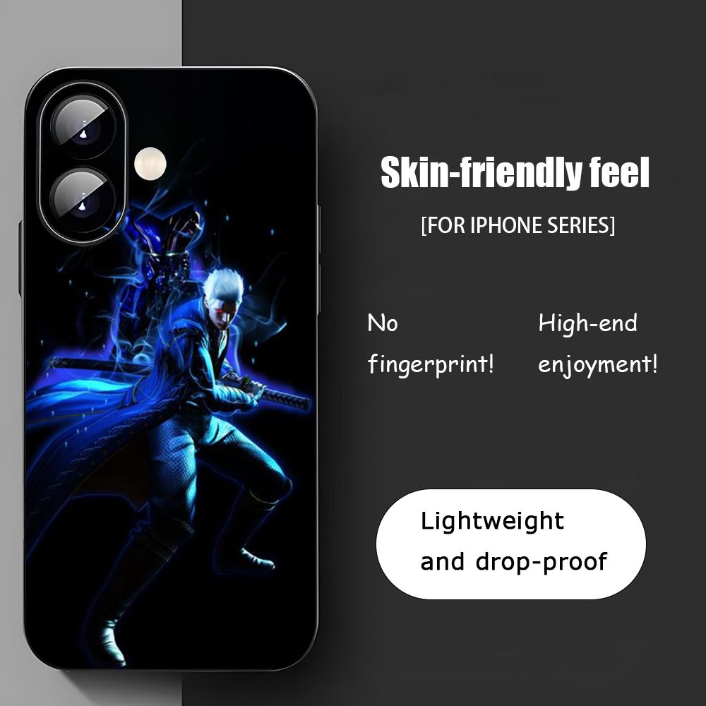 Devil May Cry Горячая Игра Крутой Чехол Для Телефона Для iPhone 16 15 14 13 12 11 X XR XS 8 Plus Mini Pro Max Мягкий Черный Ударопрочный Чехол