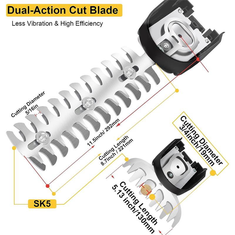 Садовые инструменты 2-в-1 Ручной триммер Для аккумулятора Makita 18V BL1850 BL1840 BL1440 Li-ion Садовые кусторезы