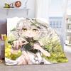 Genshin Impact Nahida Throw Blanket Flannel Soft Kawaii Cute Cartoon Nahida Genshin Autumn Anime Breathable Bedding Travel Throw