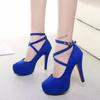 Fashion 2024Autumn Women's Pumps Round Toe Thin Heel Shoes for Women High Heel Shallow Shoes Outdoor Dress Ankle Strap Bukle Strap Shoes