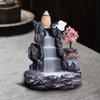 Incense Burner Mountains River Waterfall Fragrance Fireplace Backflow Aroma Yoga Room Zen Incense Censer Holder Home Decoration