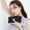 PAUL JOE ACCESSOIRES Длинный кошелек 3D-лицо кошки Черный & PJA-W1381