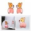 2pcs 3D Car Anti-collision Stickers Big Butt Silicone Crash Strip Sticker for Car Door Rearview Mirror Phone Decoration