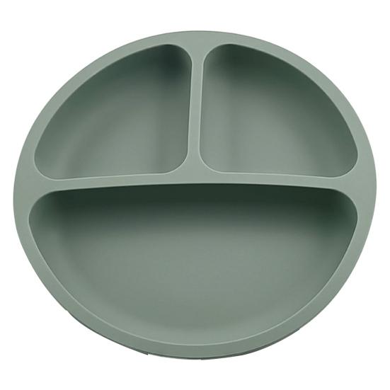 Детская тарелка, разделенный дизайн, силикон, не содержащий бисфенола-А, 3 сетки, присоска для малышей, принадлежности для кормления младенцев, ежедневное использование