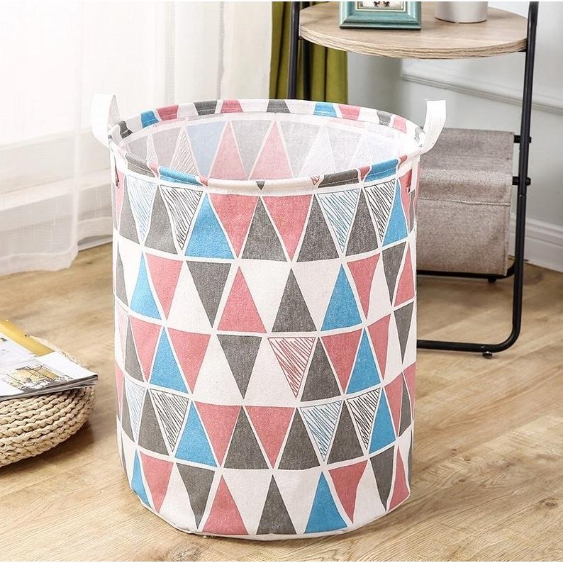 Folding Toy Basket Container Laundry Bag Triangle Organizer 45 cm