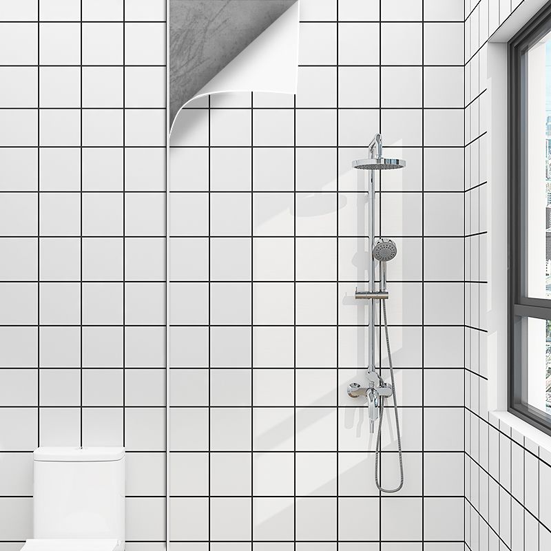 20 Meters Adhesive Wallpaper Bathroom Waterproof Stickers Toilet Wall Renovation Formaldehyde-Free Kitchen Decor Wall Stickers