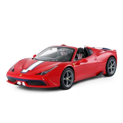 Rastar Модель Ferrari 458 с открывающимися и закрывающимися дверями, масштаб 1/14, Speciale, радиоуправляемая машина, оснащена светодиодной крышей, автоматически, красный