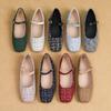 Flat Bottom Square Head Black Single Shoes Fairy Shoes Gentle Temperament With Skirt Mary Jane Shoes