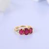Редкое драгоценное женское кольцо с натуральным рубином, серебро 925 пробы, элегантный изысканный подарок на годовщину и помолвку