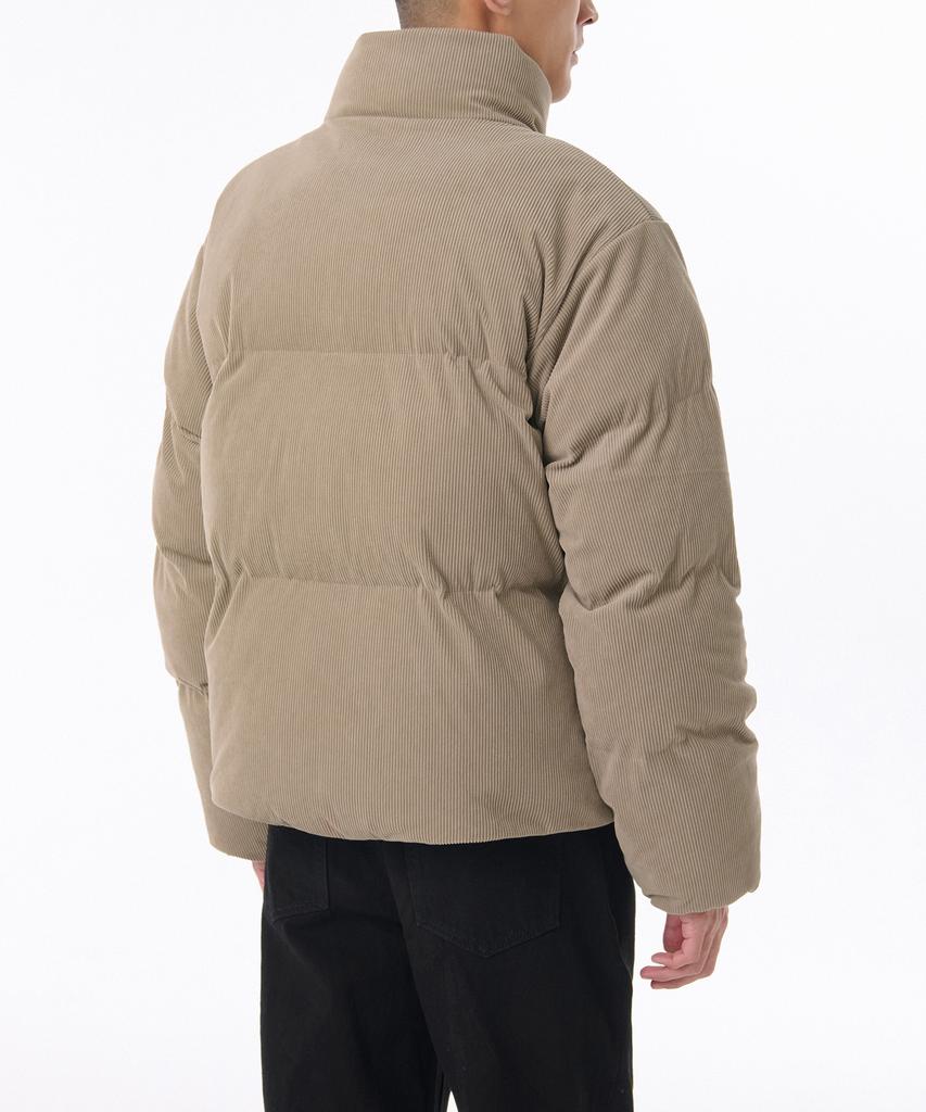 Musinsa Standard Daily Puffer Corduroy Short Padded Jacket [Beige]