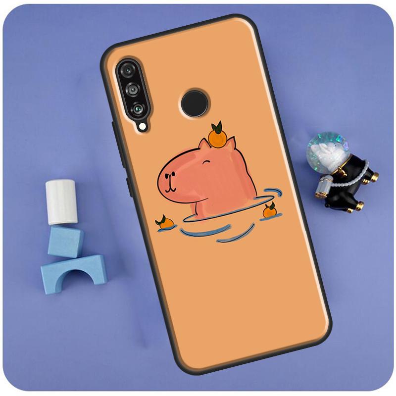 Capybara Spa For Huawei Nova Y70 Y91 Y90 Y60 Y61 Y72 Y73 3i 7i 8i 11i 12i 9 10 SE P20 P30 P40 Lite Case