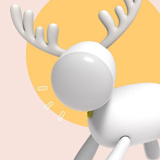 Ночная лампочка, многоцветный свет, практичный силиконовый стильный ночник с оленем, светодиодная настольная лампа, настольная лампа для домашнего декора спальни