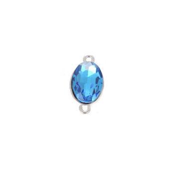 10pcs Crystal Glass Oval Shape Charms Connectors for Jewelry Earrings Bracelet Necklace Pendant Making Findings DIY Accessories